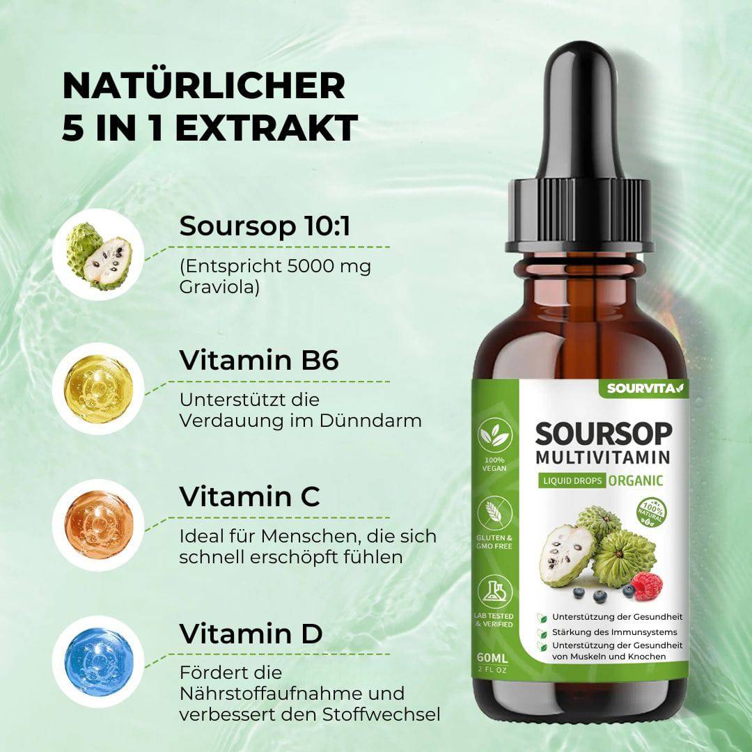 Soursop Multivitamin Liquid Drops – 60ml - SOURVITA