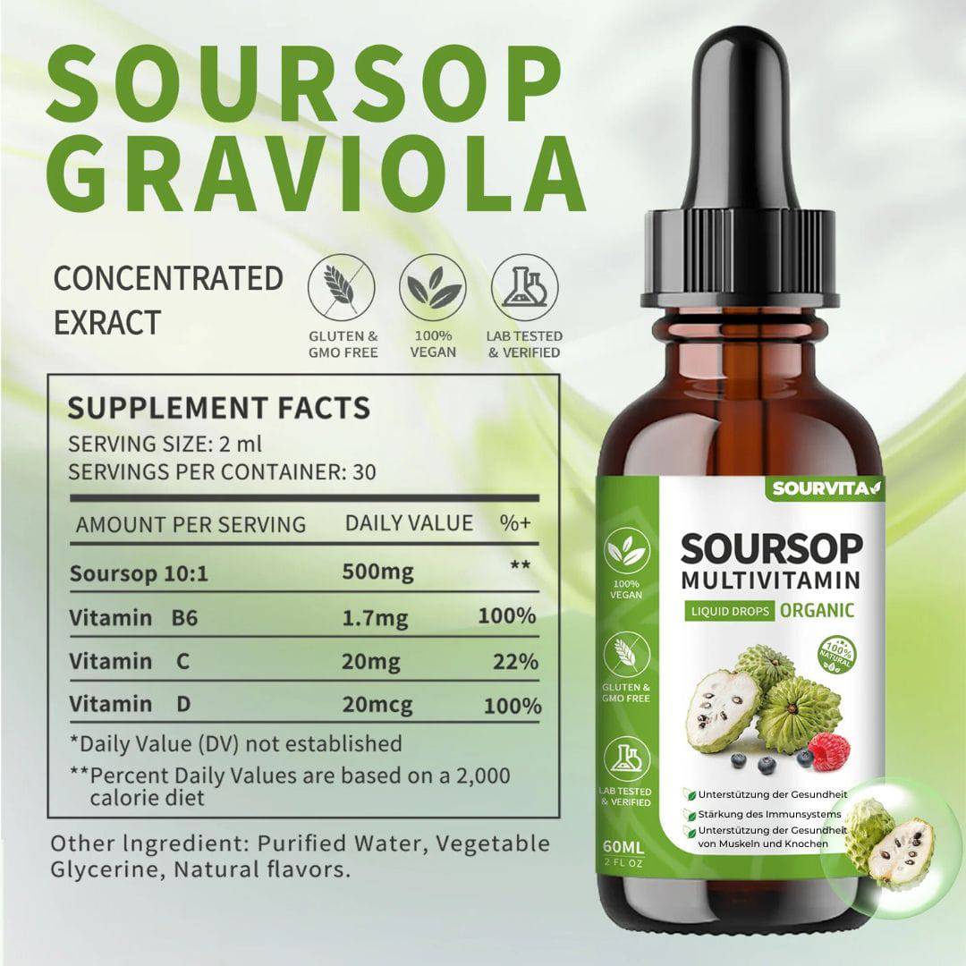 Soursop Multivitamin Liquid Drops – 60ml - SOURVITA